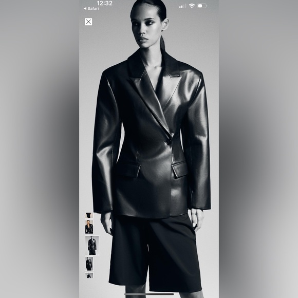 Zara Jackets & Blazers - Zara Black Leather Jacket